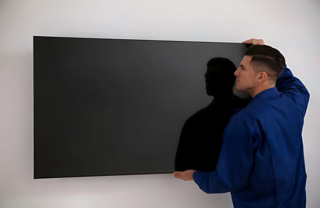 رفع سیاه شدن نصف صفحه تلویزیون