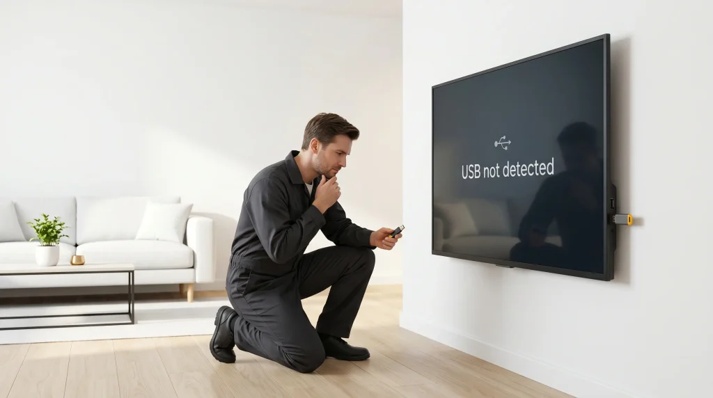 عدم شناسایی USB تلویزیون و علت آن